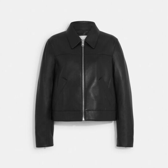 Women's Coach Lamb Leather Jacket | Size XS - Picture 1 of 3